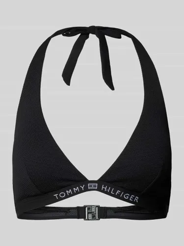 TOMMY HILFIGER Bikini-Oberteil mit Neckholder in Black