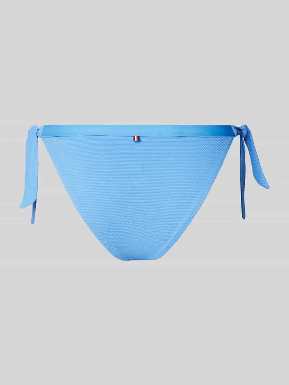 TOMMY HILFIGER Bikini-Slip mit Label-Print in Blau