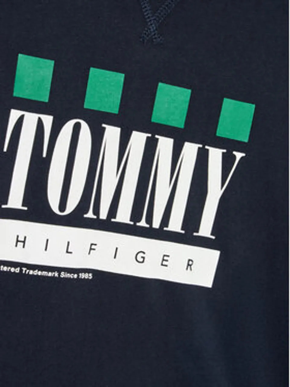Tommy Hilfiger Bluse Double Layer KB0KB07793 D Dunkelblau Regular Fit