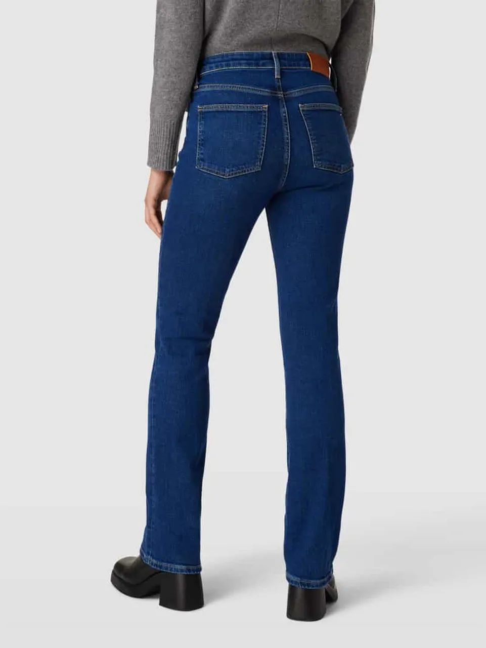 Tommy Hilfiger Bootcut Jeans im 5-Pocket-Design Modell 'KAI' in Jeansblau