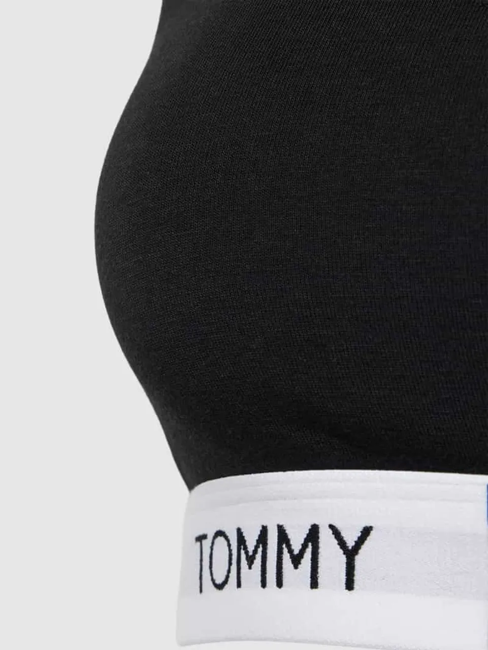 TOMMY HILFIGER Bralette mit Logo-Saum Modell 'HERITAGE' in Black