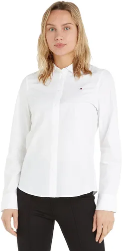 Tommy Hilfiger Damen Bluse Organic Regular Shirt Hemdbluse