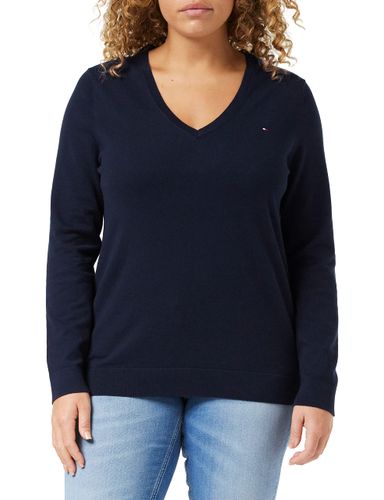 Tommy Hilfiger Damen Heritage V-neck Sweater Pullover