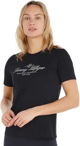 Tommy Hilfiger Damen T-Shirt Kurzarm Rundhalsausschnitt