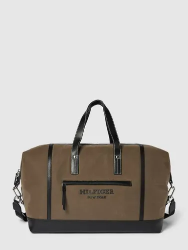 Tommy Hilfiger Duffle Bag mit Label-Schriftzug Modell 'PREP CLASSIC' in Oliv, Größe One Size