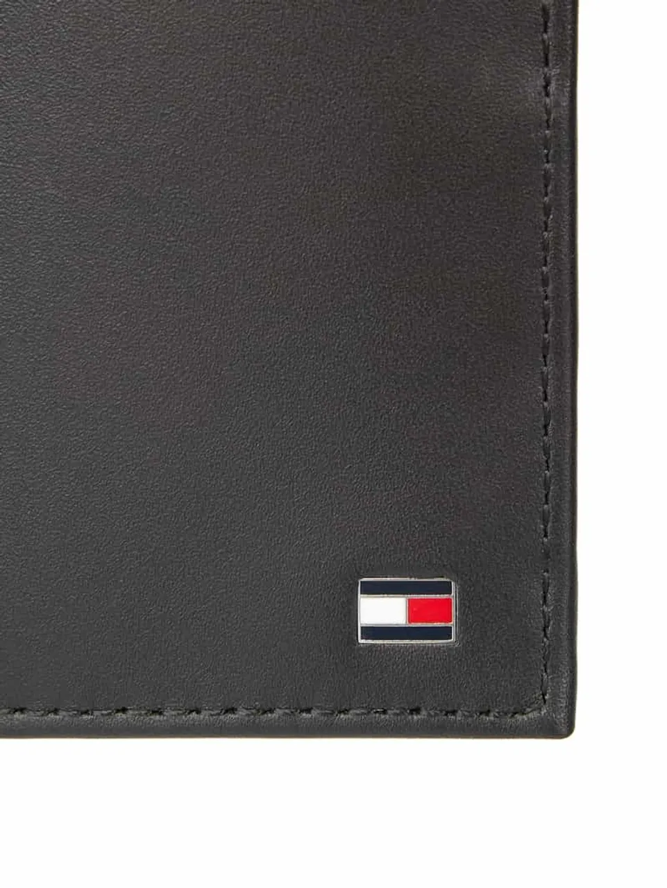 Tommy Hilfiger Geldbörse aus Leder mit Logo-Applikation in Black, Größe One Size