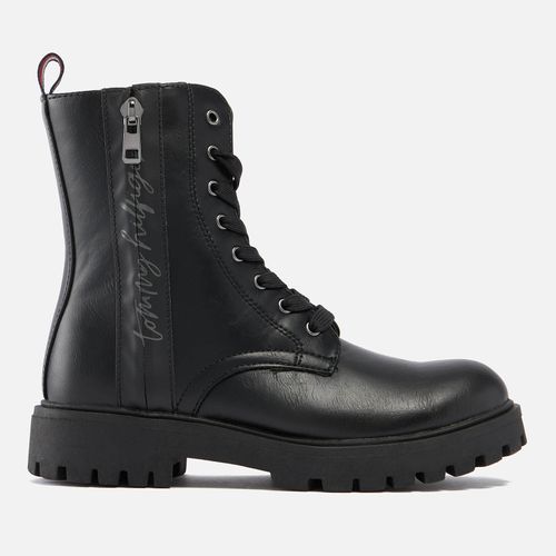 Tommy Hilfiger Girls' Vegan Leather Boots - UK 12 Kids
