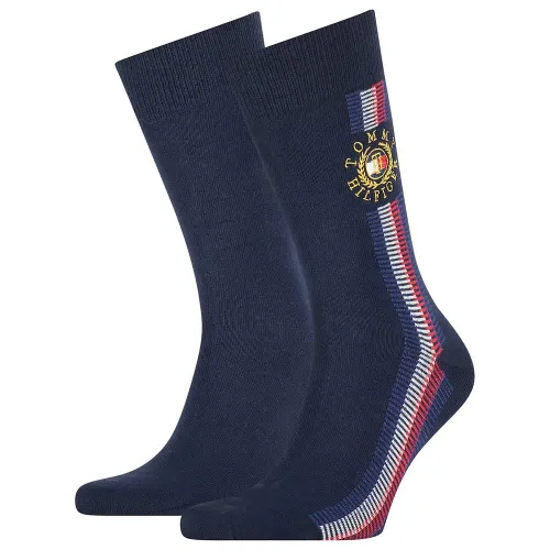 Tommy Hilfiger Herren Global Ribbon Crest Sock Classic Sock