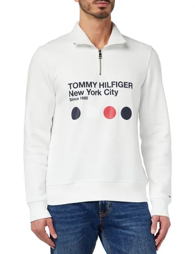 Tommy Hilfiger Herren Sweatshirt mit Reißverschluss Zipper