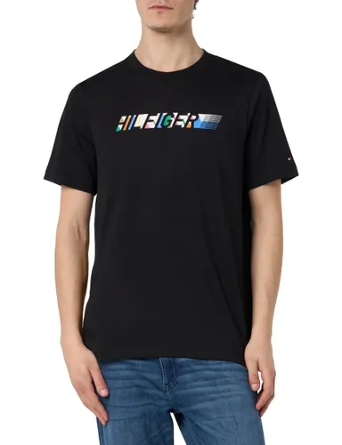Tommy Hilfiger Herren T-Shirt Kurzarm Multicolour Hilfiger