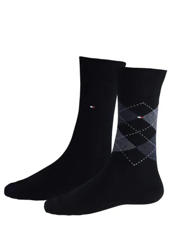 Tommy Hilfiger Herren Th Check Men's Socks (2 Pack) Socken