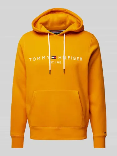 Tommy Hilfiger Hoodie mit Label-Print in Orange