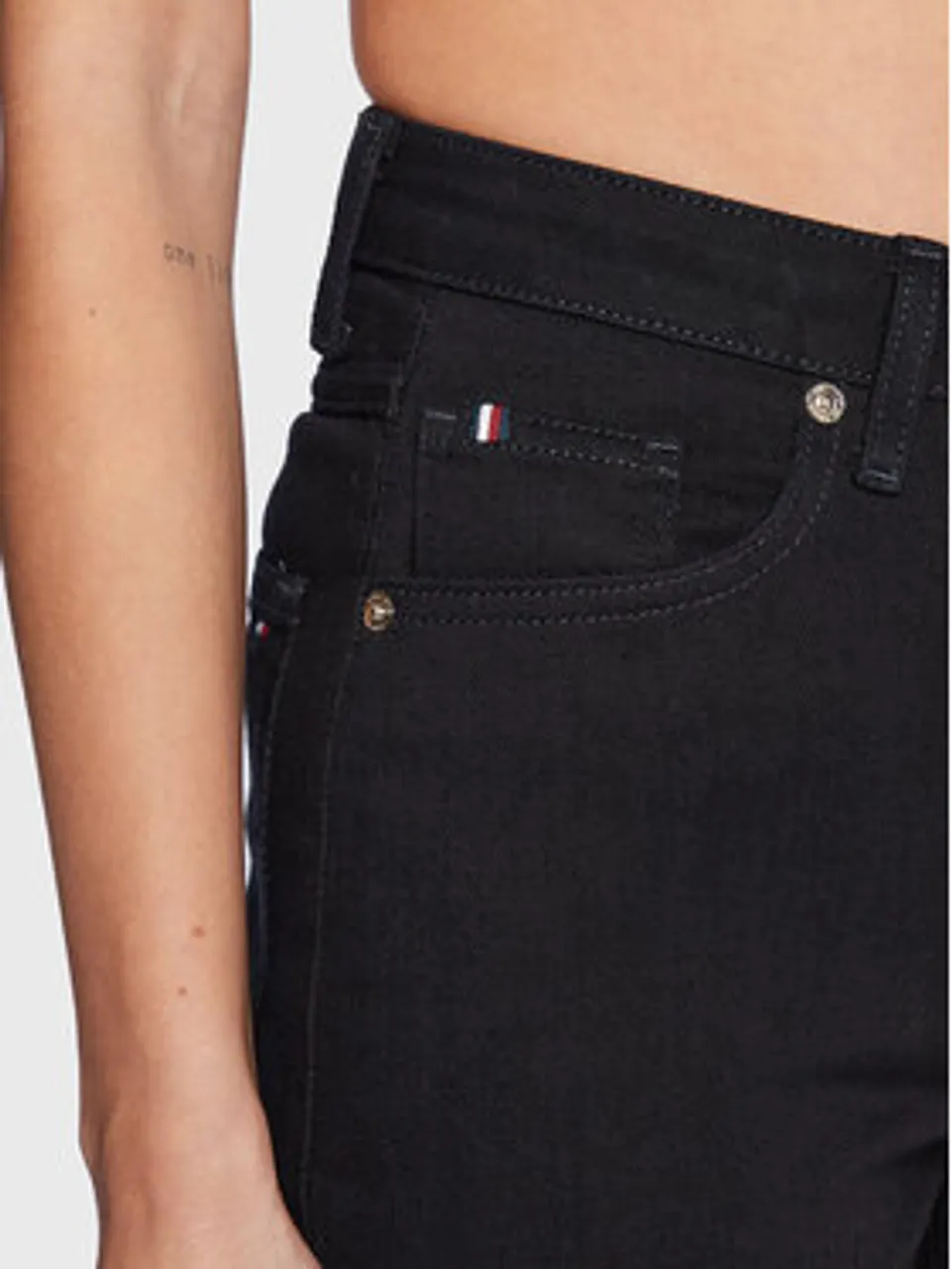 Tommy Hilfiger Jeans New Classic WW0WW38226 Schwarz Straight Fit