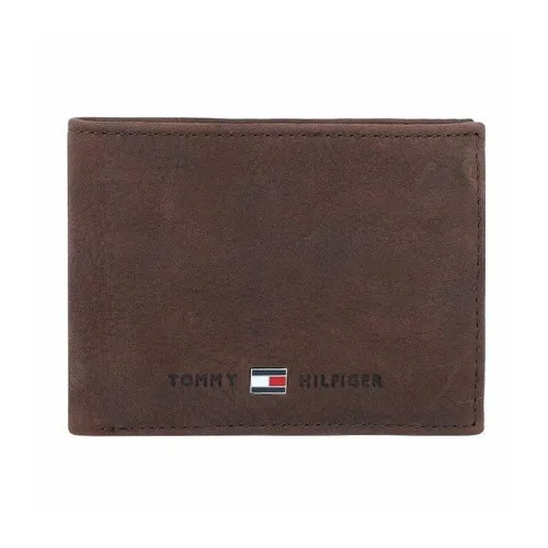Tommy Hilfiger Johnson Geldbörse Leder 10,5 cm brown