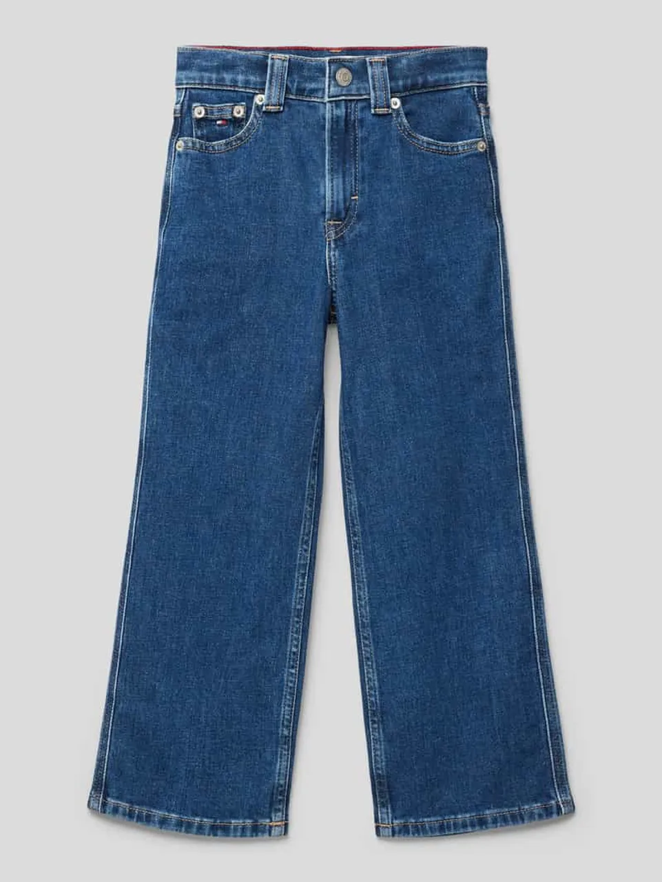 Tommy Hilfiger Kids Jeans mit Label-Detail in Blau