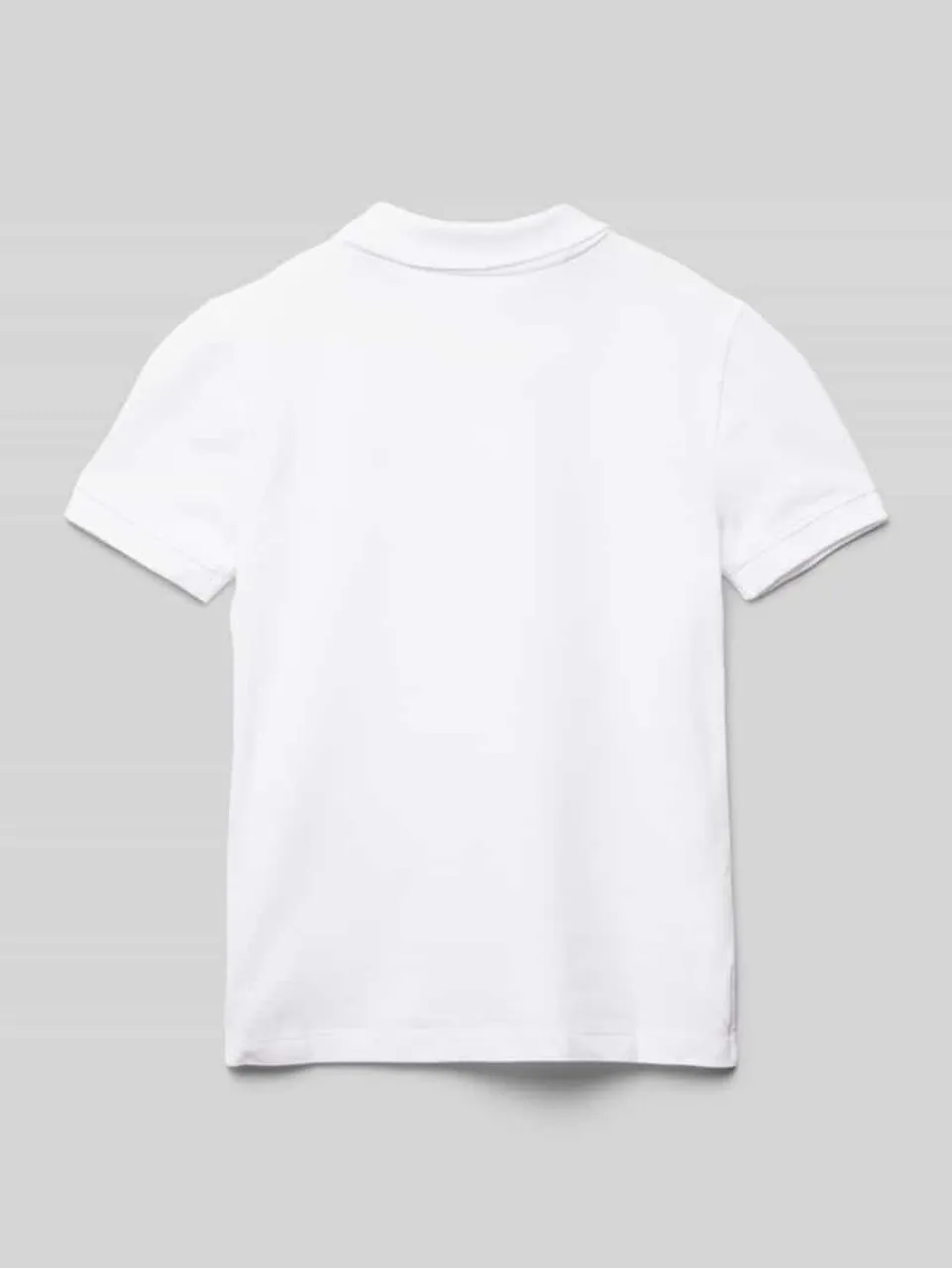 Tommy Hilfiger Kids Poloshirt mit Logo-Stitching in Weiss