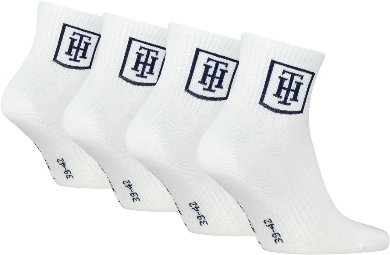 Tommy Hilfiger Kurzsocken Quarter-Socks mit Mesh-Front für Atmungsaktivität