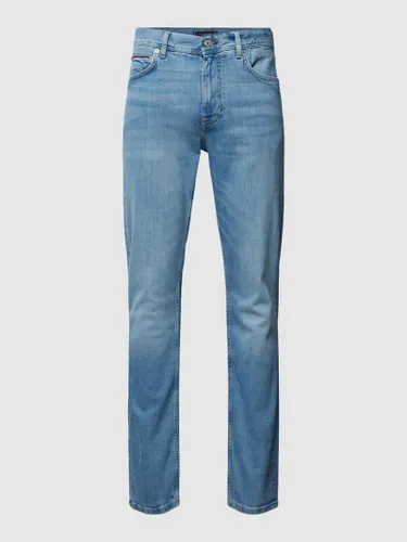 Tommy Hilfiger Pants Slim Fit Jeans mit Knopfverschluss Modell 'DENTON' in Blau