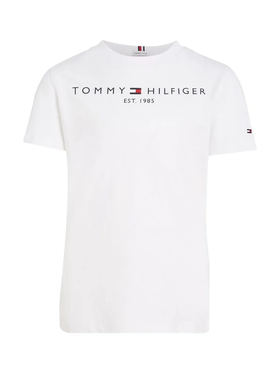 Tommy Hilfiger Rundhalsshirt ESSENTIAL SWEATPANTS mit Tommy Hilfger Logo-Schriftzug