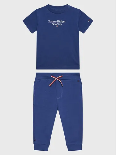 Tommy Hilfiger Set T-Shirt und Hose Essential KN0KN01555 Dunkelblau Regular Fit