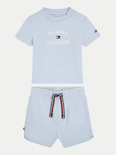 Tommy Hilfiger Set T-Shirt und Shorts Logo KN0KN01812 Blau Regular Fit