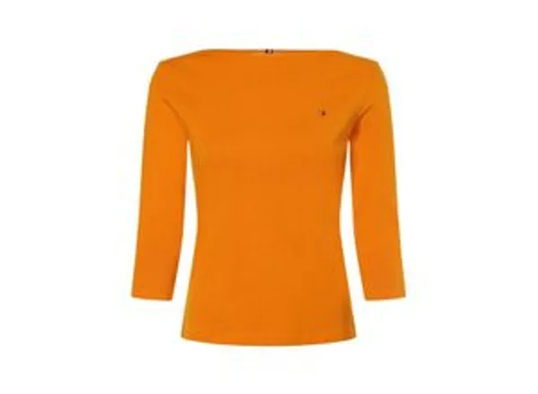 Tommy Hilfiger Shirt Damen Baumwolle U-Boot, orange