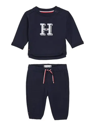 Tommy Hilfiger Shirt & Hose BABY ITHACA H SET (Set, 2-tlg., 2er) mit Logo-Stickereien