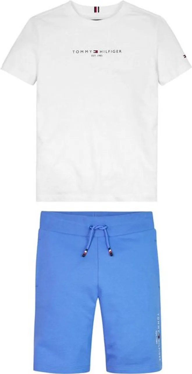 Tommy Hilfiger Shirt & Hose ESSENTIAL SET (Set, Shirt + Shorts) Baby bis 2 Jahre, Shirt & Shorts