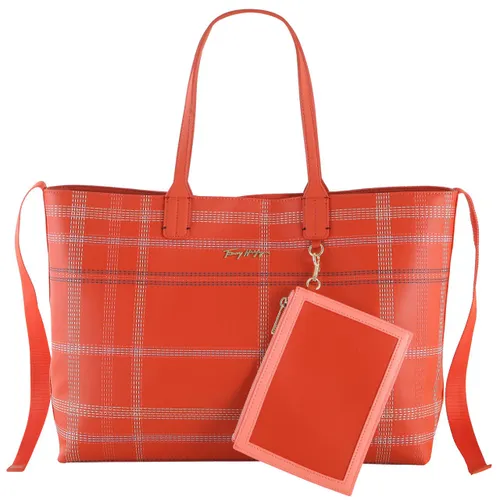 Tommy Hilfiger Shopper Tommy Tote Check rustic clay check