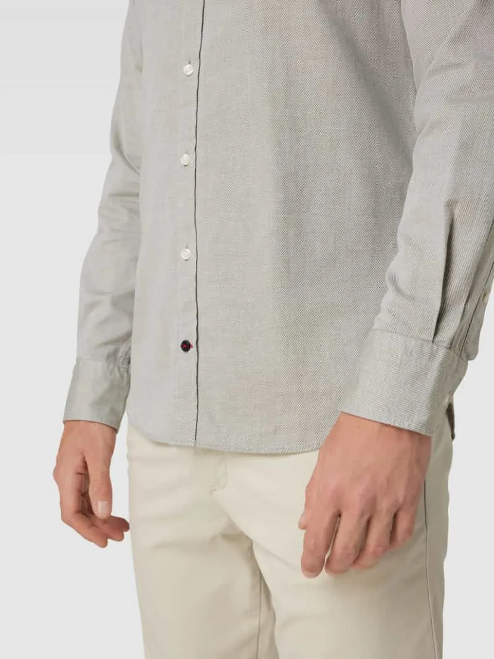 Tommy Hilfiger Slim Fit Business-Hemd mit Button-Down-Kragen in Gruen
