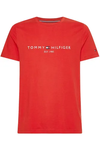 Tommy Hilfiger Slim Fit T-Shirt Rundhals Empire Flame, Gemustert