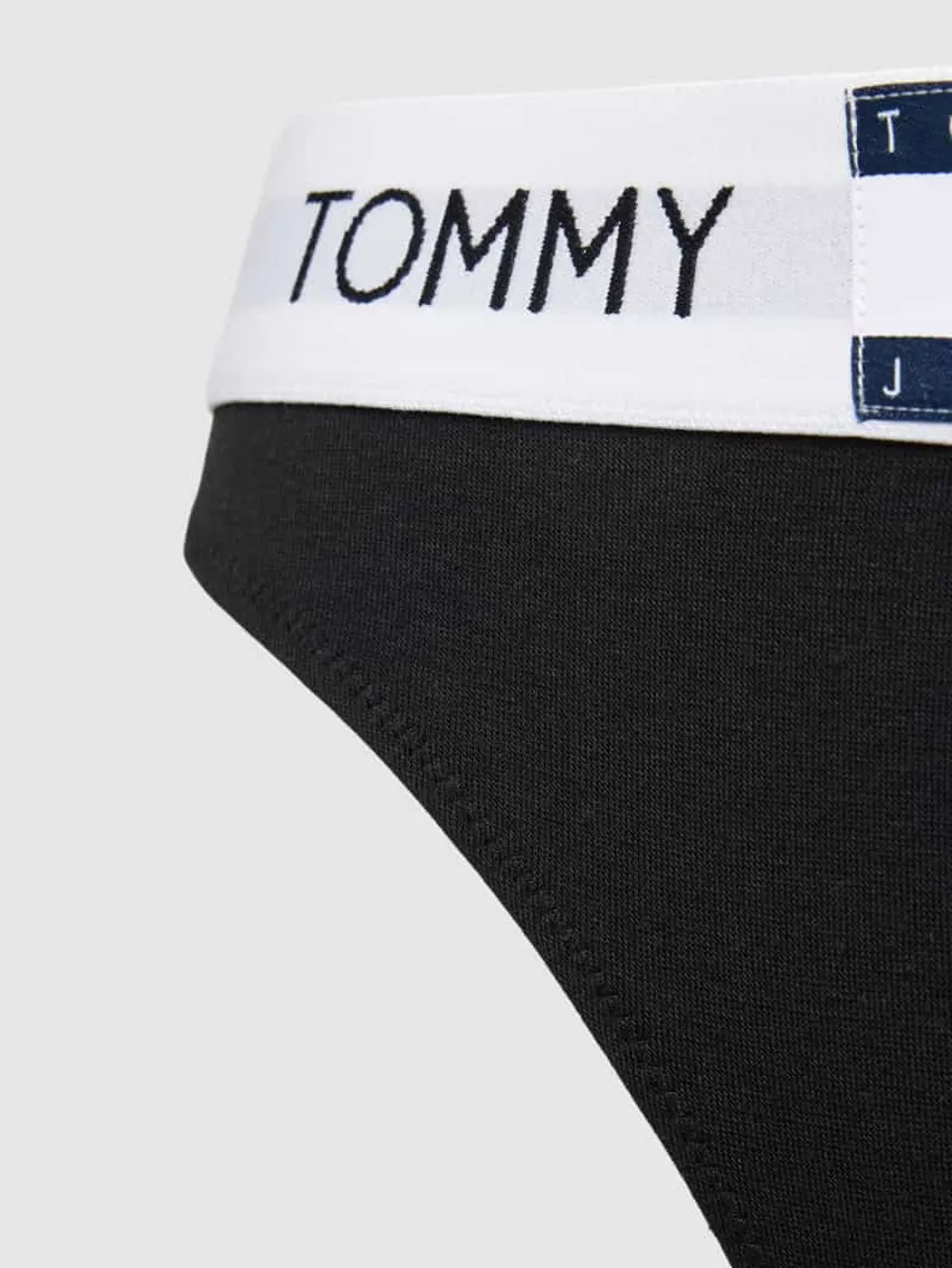TOMMY HILFIGER Slip mit elastischem Logo-Bund Modell 'HERITAGE' in Black