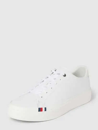Tommy Hilfiger Sneaker mit Label-Detail Modell 'THICK VULC LOW PREMIUM' in Weiss