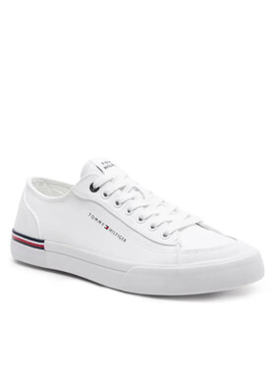 Tommy Hilfiger Sneakers aus Stoff Corporate Vulc Canvas FM0FM04954 Weiß