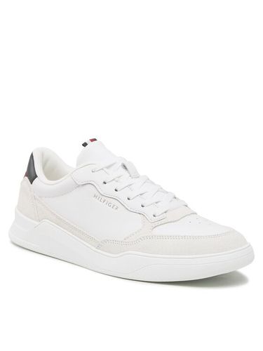 Tommy Hilfiger Sneakers Elevated Cupsole Leather Mix FM0FM04358 Weiß