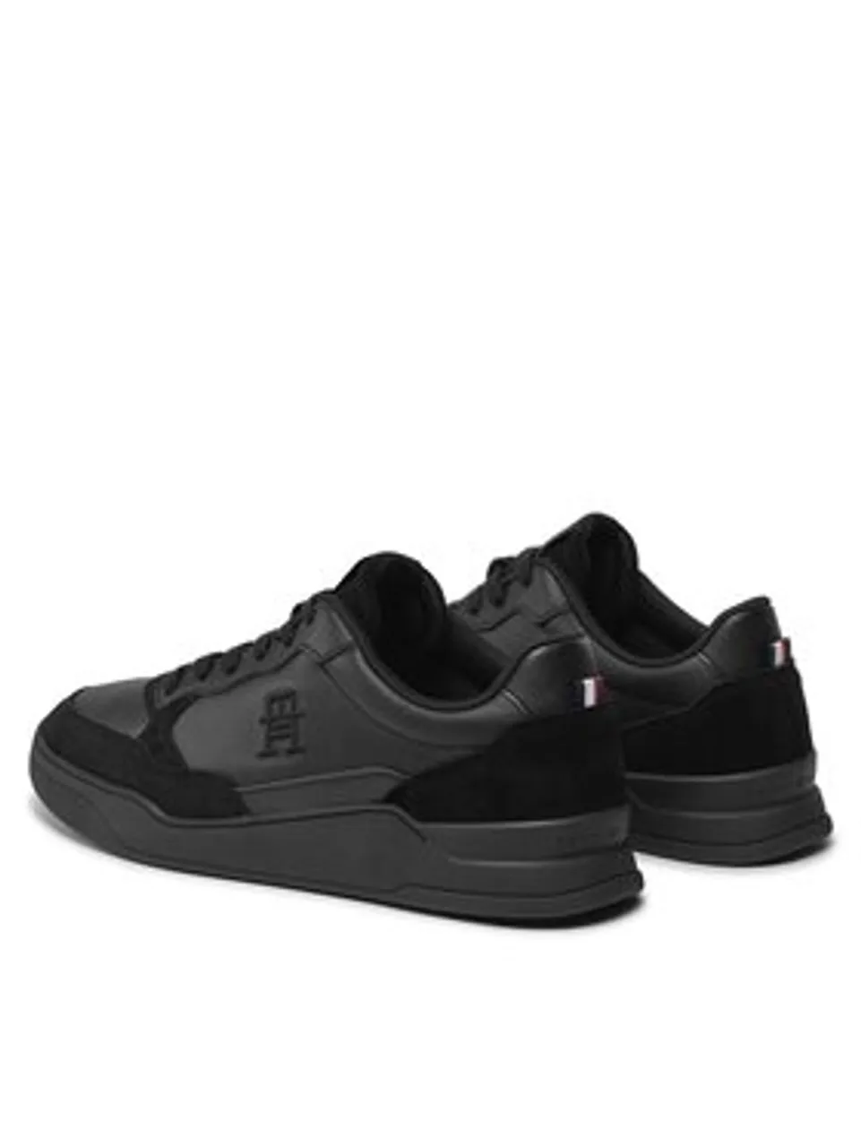 Tommy Hilfiger Sneakers Elevated Cupsole Lth Mix FM0FM04929 Schwarz