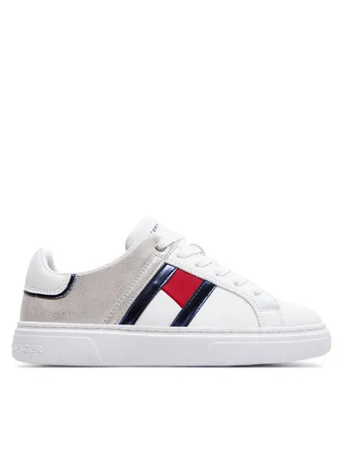 Tommy Hilfiger Sneakers Flag Low Cut Lace-Up Sneaker T3A9-33201-1355 S Weiß
