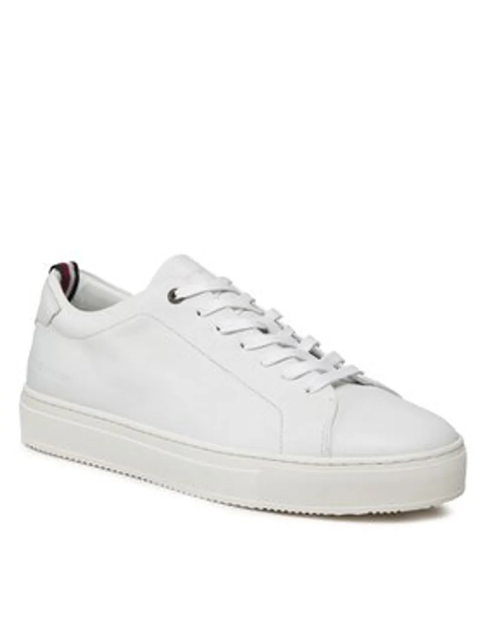 Tommy Hilfiger Sneakers Premium Cupsole Grained Lth FM0FM04893 Weiß