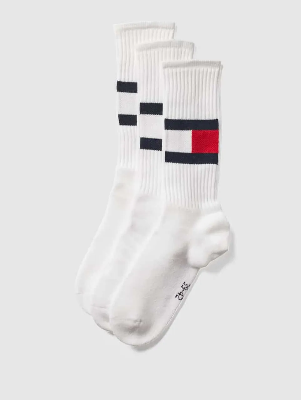 Tommy Hilfiger Socken mit Logo-Stitching im 3er-Pack in Weiss