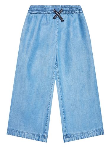 Tommy Hilfiger Stoffhose Chambray KG0KG06549 Blau Relaxed Fit