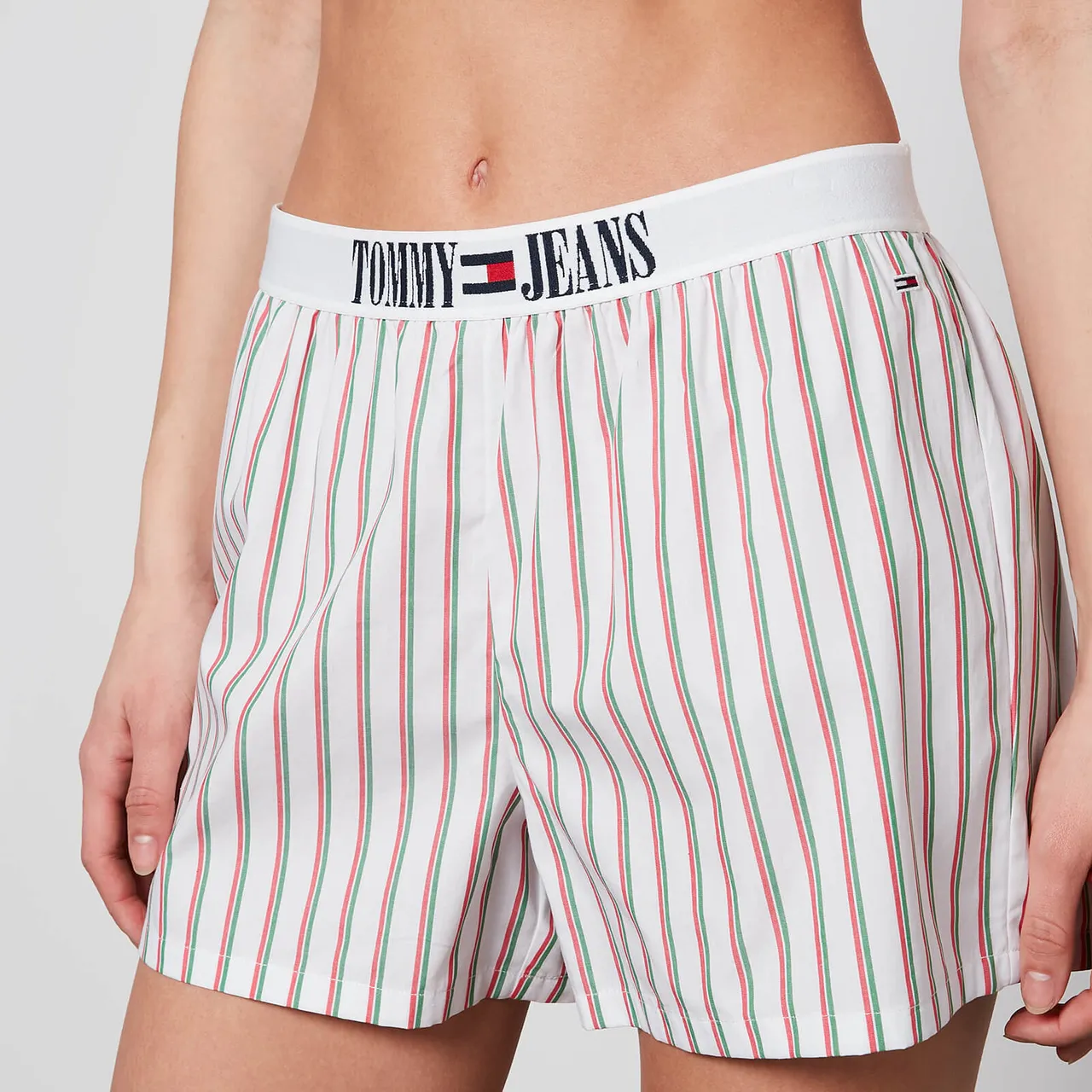 Tommy Hilfiger Striped Cotton-Poplin Cropped Pyjama Set