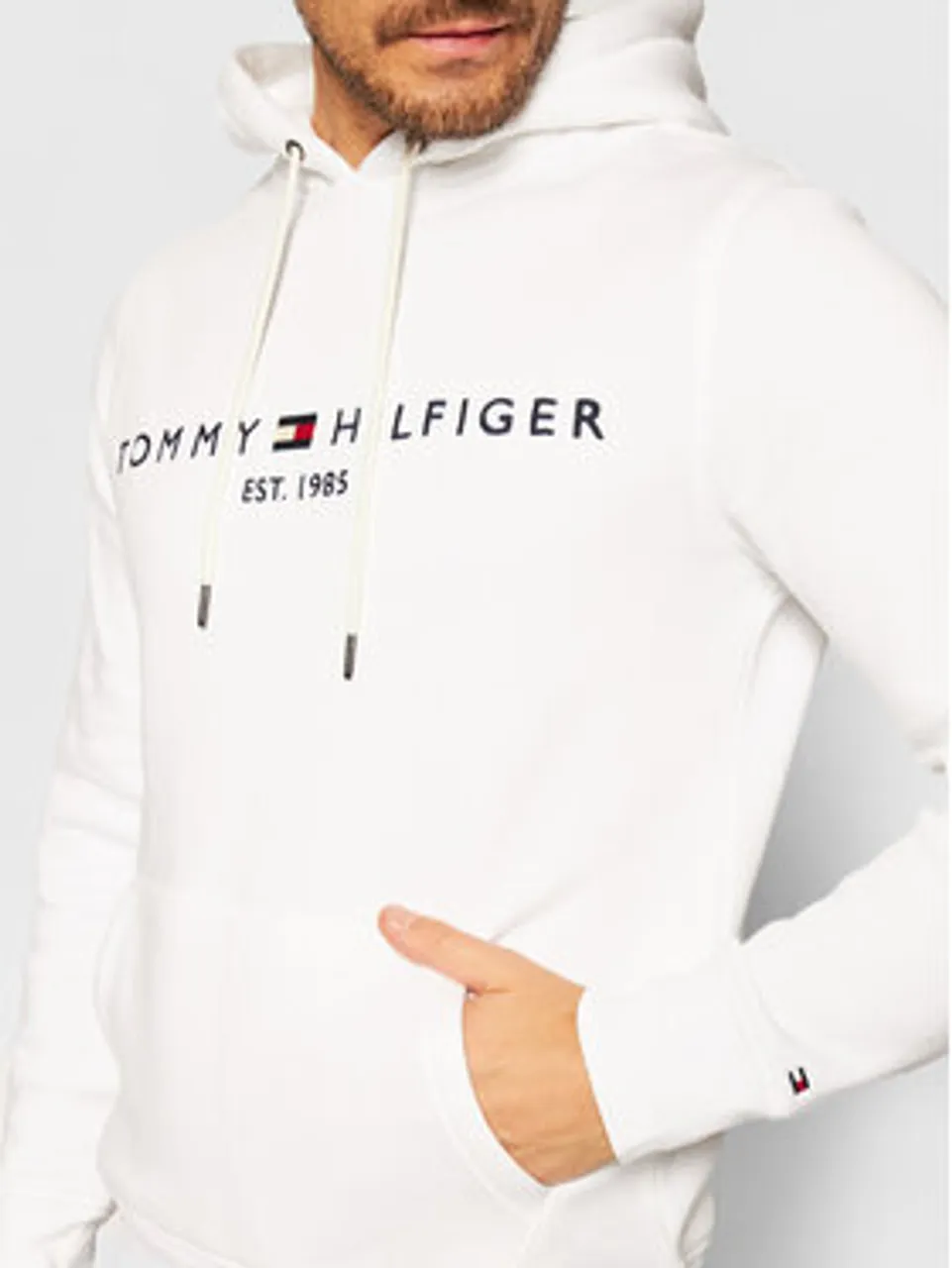Tommy Hilfiger Sweatshirt Logo MW0MW11599 Weiß Regular Fit