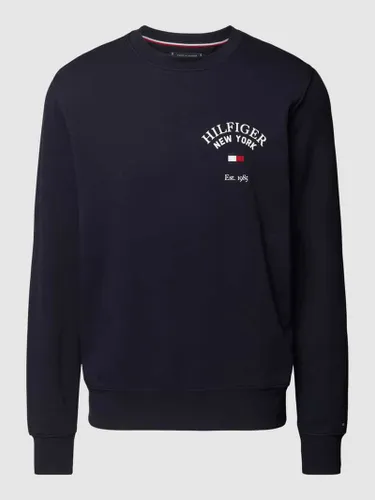 Tommy Hilfiger Sweatshirt mit Label-Stitching in Marine