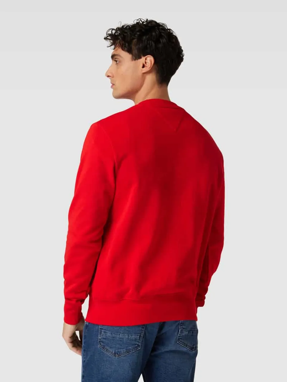 Tommy Hilfiger Sweatshirt mit Motiv-Stitching in Rot