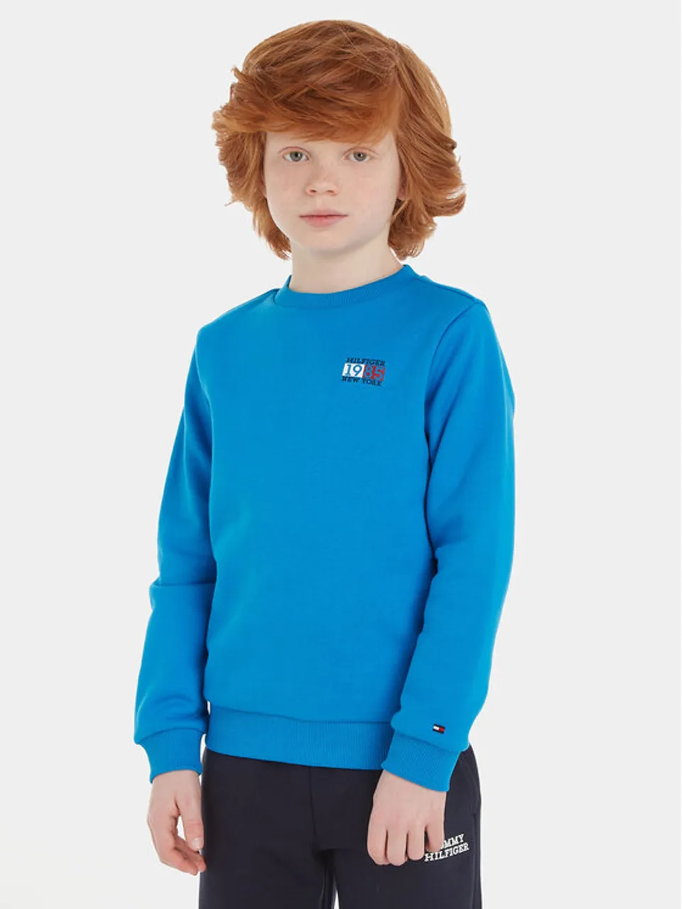 Tommy Hilfiger Sweatshirt New York Flag KB0KB08628 S Blau Regular Fit