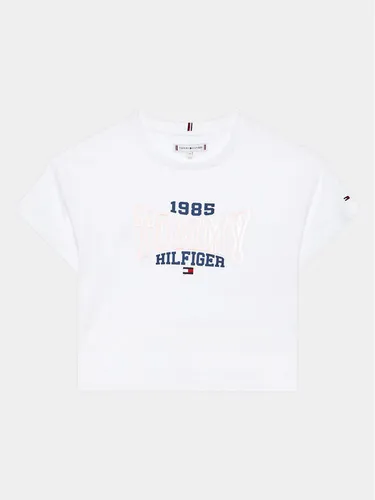 Tommy Hilfiger T-Shirt 1985 KG0KG07441 D Weiß Regular Fit