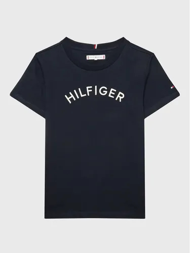 Tommy Hilfiger T-Shirt Arched KS0KS00401 D Dunkelblau Regular Fit