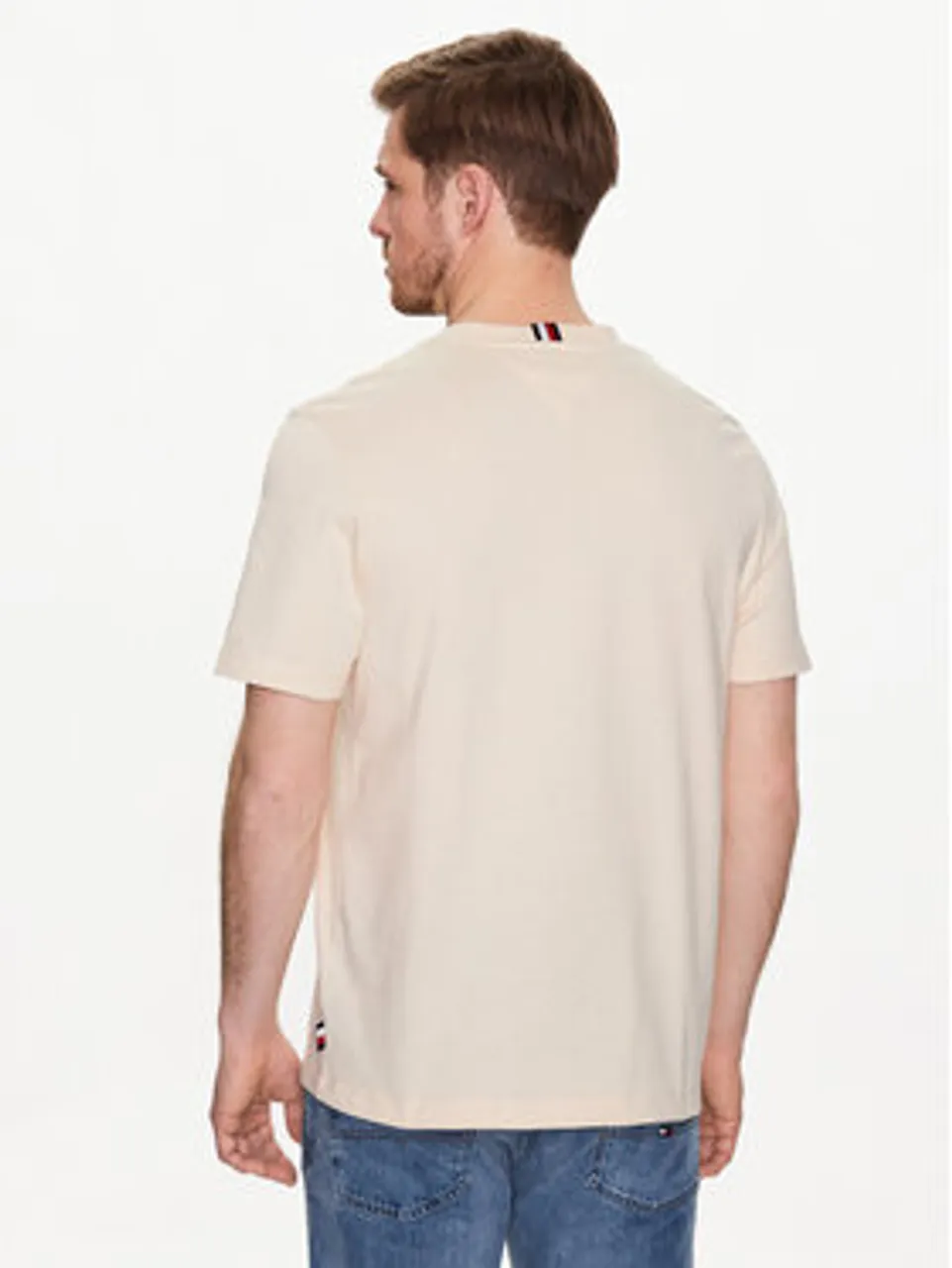 Tommy Hilfiger T-Shirt Arched MW0MW30055 Beige Regular Fit