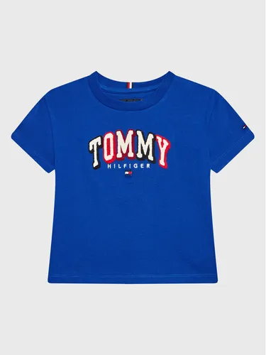 Tommy Hilfiger T-Shirt Chainstitch KB0KB07798 D Blau Regular Fit