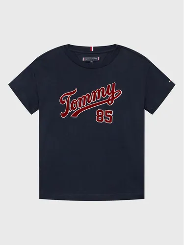 Tommy Hilfiger T-Shirt College 85 KB0KB08032 D Dunkelblau Regular Fit
